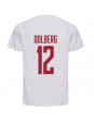 Billige Danmark Kasper Dolberg #12 Bortedrakt VM 2022 Kortermet